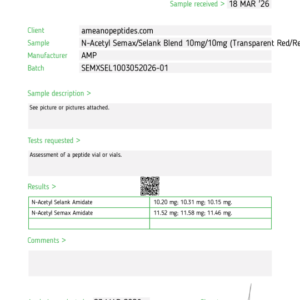 Semax/Selank Blend –10mg/10mg