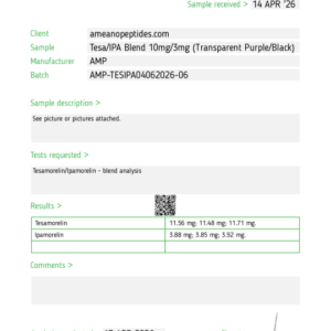 Tesamorelin /Ipamorelin Blend –10mg/3mg