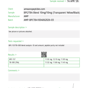 BPC-157/TB4 Blend 10mg/10mg